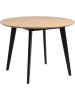 Actona Eettafel "Roxby" eikenkleurig/zwart - (H)76 x- Ø 105 cm