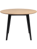 Actona Eettafel "Roxby" eikenkleurig/zwart - (H)76 x- Ø 105 cm