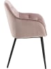 Actona 2-delige set: eetkamerstoelen "Brooke" lichtroze - (B)58 x (H)83 x (D)55 cm