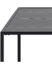 Actona Ława "Seaford" w kolorze szaro-czarnym - 110 x 40 x 60 cm