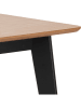 Actona Eettafel "Roxby" eikenkleurig/zwart - (B)120 x (H)76 x (D)80 cm