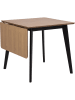 Actona Eettafel "Roxby" naturel/zwart - (B)120 x (H)76 x (D)80 cm