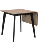 Actona Eettafel "Roxby" naturel/zwart - (B)120 x (H)76 x (D)80 cm