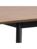 Actona Eettafel "Roxby" naturel/zwart - (B)120 x (H)76 x (D)80 cm