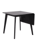 Actona Eettafel "Roxby" zwart - (B)120 x (H)76 x (D)80 cm