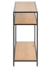 Actona Sidetable "Seaford" beige/zwart - (B)100 x (H)79 x (D)35 cm