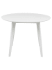 Actona Stół w kolorze białym do jadalni - wys. 76 x Ø 105 cm