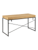 Actona Schreibtisch "Seaford" in Hellbraun/ Schwarz - (B)140 x (H)76 x (T)58 cm