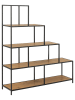 Actona Bücherregal "Seaford" in Hellbraun - (B)135 x (H)150 x (T)35 cm