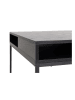 Actona Salontafel "Willford" zwart - (B)80 x (H)40 x (D)80 cm