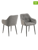 Actona 2-delige set: eetkamerstoelen "Brooke" grijs - (B)58 x (H)83 x (D)55 cm
