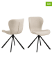 Actona 2-delige set: eetkamerstoelen "Batilda" beige - (B)46,5 x (H)81 x (D)53 cm