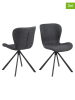 Actona 2-delige set: eetkamerstoelen "Batilda" donkergrijs - (B)46,5 x (H)81 x (D)53 cm