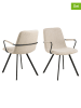Actona 2-delige set: eetkamerstoelen "Selina" beige - (B)55,5 x (H)85 x (D)50,5 cm