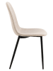 Actona 4er-Set: Esszimmerstühle "Celia" in Beige - (B)54 x (H)86 x (T)44 cm