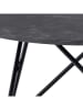 Actona Couchtisch "Wyre" in Schwarz - (H)45 x Ø 80 cm 