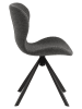 Actona 2-delige set: eetkamerstoelen "Batilda" antraciet - (B)46,5 x (H)81 x (D)53 cm