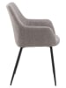 Actona 2-delige set: eetkamerstoelen "Lizzy" grijs/zwart - (B)59 x (H)85 x (D)59 cm