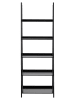 Actona Regał "Wally" w kolorze czarnym na książki - 63 x 180 x 40 cm