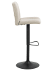 Actona 2er-Set: Barhocker "Sylvia" in Beige/ Schwarz - (B)41,5 x (H)115 x (T)52 cm