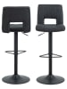 Actona 2er-Set: Barhocker "Sylvia" in Dunkelgrau - (B)41,5 x (H)115 x (T)52 cm