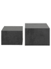 Actona 2-delige set: salontafels "Dice" zwart