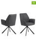 Actona 2-delige set: eetkamerstoelen "Glenda" donkergrijs - (B)61 x (H)88,5 x (D)63 cm