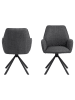 Actona 2-delige set: eetkamerstoelen "Glenda" donkergrijs - (B)61 x (H)88,5 x (D)63 cm
