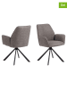 Actona 2-delige set: eetkamerstoelen "Glenda" grijs/bruin - (B)61 x (H)88,5 x (D)63 cm