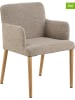 Actona 2-delige set: eetkamerstoelen "Zoe" beige - (B)56 x (H)83 x (D)60 cm
