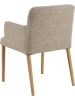 Actona 2-delige set: eetkamerstoelen "Zoe" beige - (B)56 x (H)83 x (D)60 cm