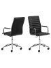 Actona Bureaustoel "Winslow" zwart - (B)51 x (H)103 x (D)58 cm