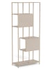 Actona Regał "Seaford" w kolorze jasnoszarym na książki - 77 x 185 x 35 cm