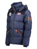 Geographical Norway Doorgestikte jas "Celien" donkerblauw
