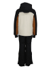 Peak Mountain 2-delige ski-/snowboardoutfit zwart/lichtbruin