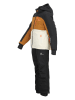 Peak Mountain 2-delige ski-/snowboardoutfit zwart/lichtbruin