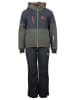 Peak Mountain 2-delige ski-/snowboardoutfit "Eruby" kaki/zwart