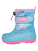 Playshoes Winterstiefel in Pink/ Hellblau