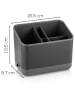 Violeta Home 2-delige set: keukenorganizers antraciet - (B)14 x (H)16,5 x (D)10 cm