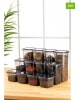 Violeta Home 12-delige set: voorraadcontainers antraciet