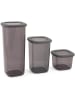 Violeta Home Pojemniki (3 szt.) w kolorze szarym