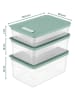 Violeta Home 3-delige set: voorraadcontainers groen