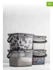 Violeta Home 4er-Set: Aufbewahrungsdosen in Anthrazit - (B)23 x (H)16 x (T)18 cm