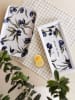 Violeta Home Serveerplateau wit/blauw - (L)21 x (B)33 cm