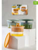 Violeta Home 3er-Set: Vorratsbehälter in Orange/ Grün/ Hellblau - 650 ml