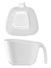 Violeta Home 2tlg. Set: Sieb in Weiß - (B)24 x (H)21 x (T)14 cm