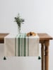 Violeta Home Tischläufer in Beige/ Grün - (L)150 x (B)50 cm