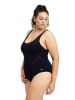 Arena Shape-Badeanzug in Schwarz/ Pink