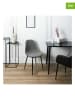Rétro Chic 4er-Set: Esszimmerstühle in Grau/ Schwarz - (B)44,5 x (H)85,5 x (T)53 cm