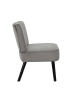 HYGGE Fauteuil "Giulia" grijs - (B)55 x (H)76 x (D)63 cm
